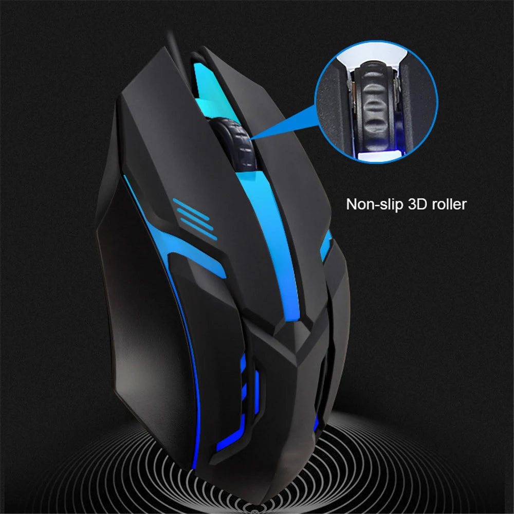 Wired Gaming Mouse – 5000 DPI with RGB Lighting