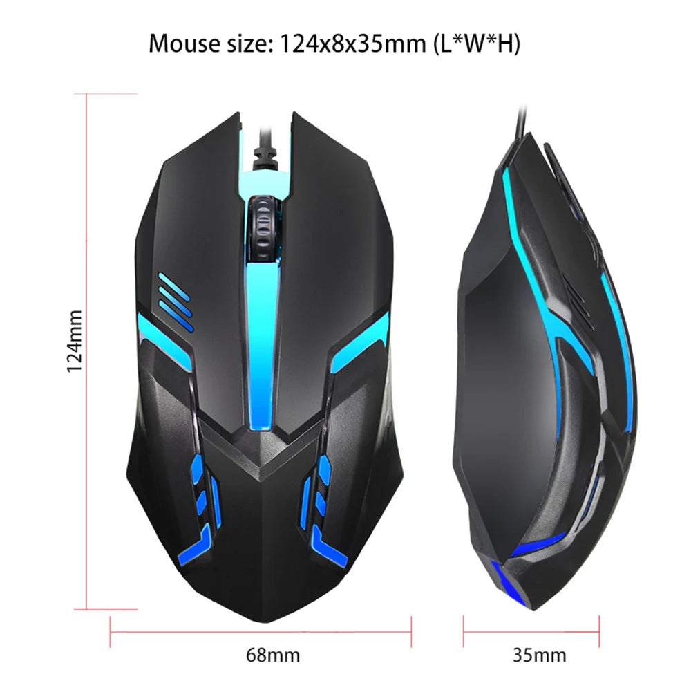 Wired Gaming Mouse – 5000 DPI with RGB Lighting