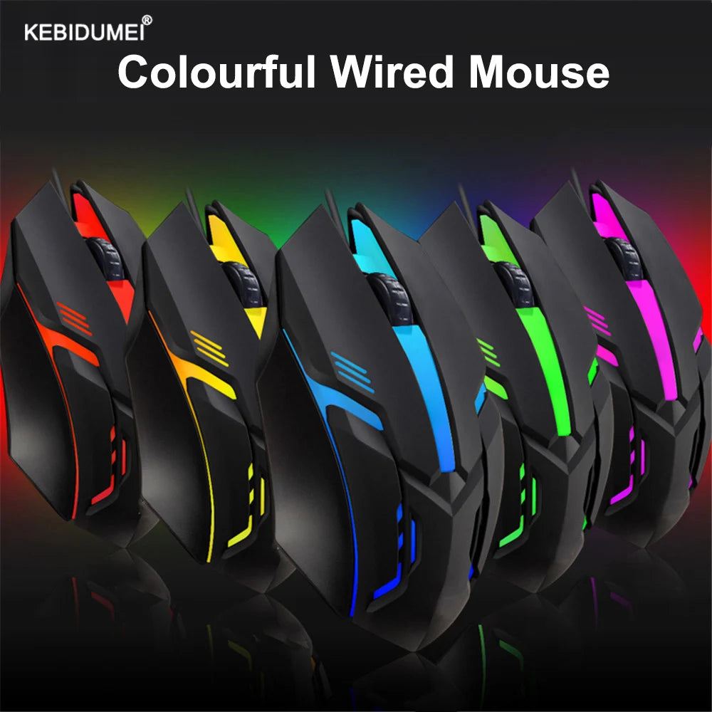 Wired Gaming Mouse – 5000 DPI with RGB Lighting