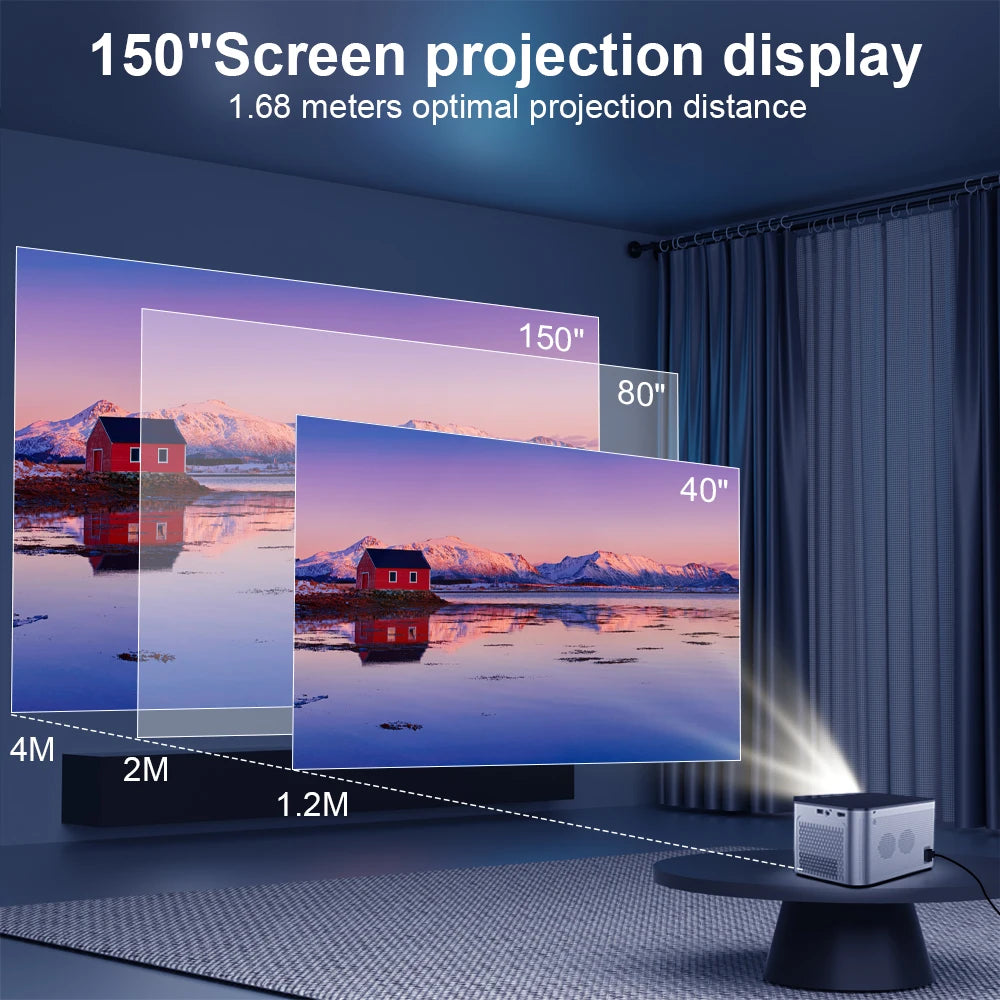 SmartBeam Pro 580ANSI 4K Projector | Android 11, Full HD, WiFi 6, BT5.0 & Voice Control Home Cinema