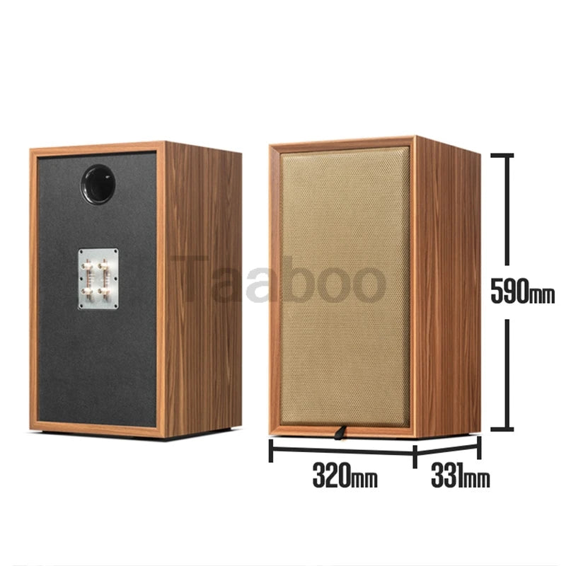 Premium 8-Inch Wooden Speaker Box | 3-Way Labyrinth Passive Design for DIY HiFi Bookshelf Sound System
