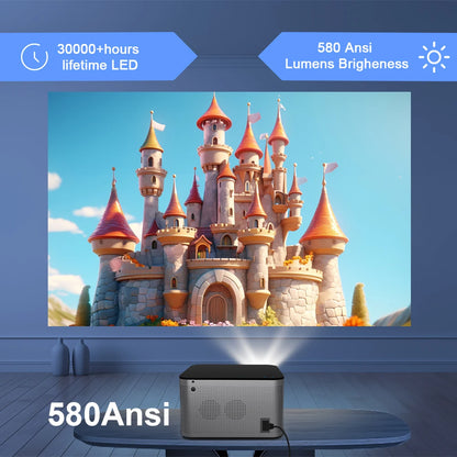 SmartBeam Pro 580ANSI 4K Projector | Android 11, Full HD, WiFi 6, BT5.0 & Voice Control Home Cinema