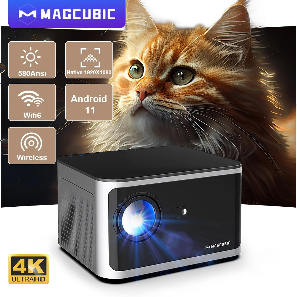 SmartBeam Pro 580ANSI 4K Projector | Android 11, Full HD, WiFi 6, BT5.0 & Voice Control Home Cinema